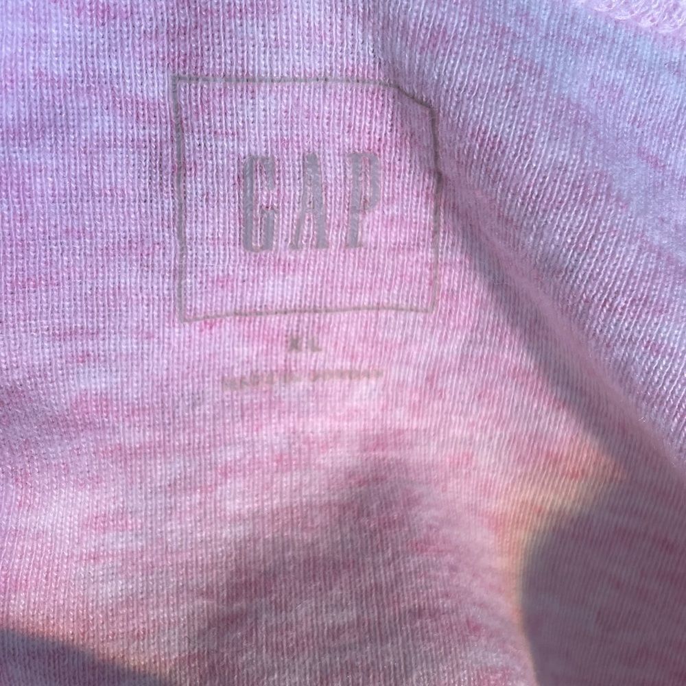 GAP Heather Pink Cotton Stretch Tee Shorts Sleeve Crew Neck - Picture 8 of 9